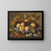 Fruits dans un plat en porcelaine Wanli sur une table - Balthasar van der Ast — framed artwork on a wall