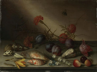 Still life with shells, fruits, and flowers - Balthasar van der Ast — artwork view