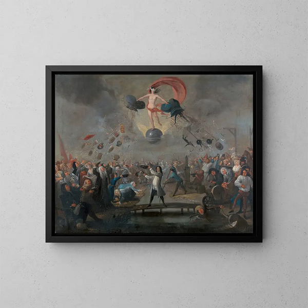 Allegory of Fortune - Balthazar Nebot — framed artwork on a wall