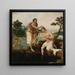 Baptism of Christ Painting Matthew 3:13-17 Mark 1:9-11 Luke 3:21-22 - Maarten Van Heemskerck — framed artwork on a wall
