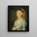 Portrait of a Lady - Barbara Krafft — framed artwork on a wall
