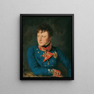 the Bavarian Lieutenant General Clemens Freiherr von Raglovich - Barbara Krafft — framed artwork on a wall