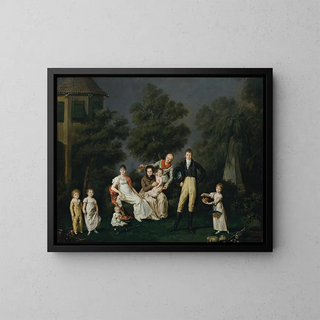 La famille Wallner - Barbara Krafft — framed artwork on a wall