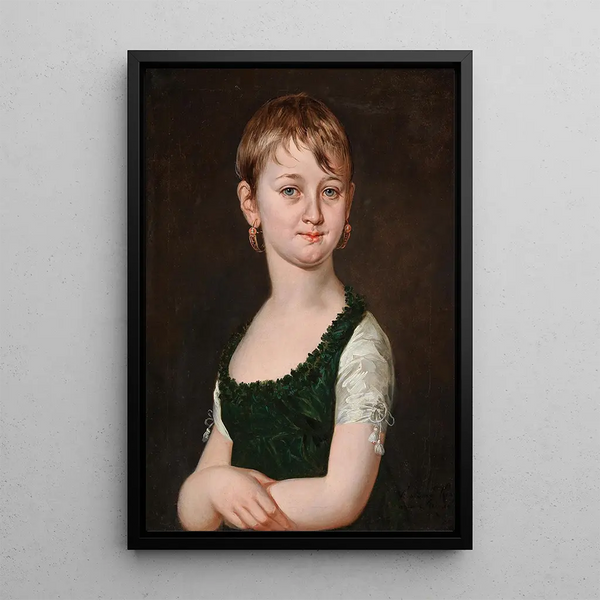 Portrait of a young girl traditionaly identified as Princess Zu Löwenstein-Wertheim - Barbara Krafft