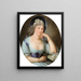 Portrait of Countess Marie Ernestine Esterházy-Starhemberg - Barbara Krafft — framed artwork on a wall