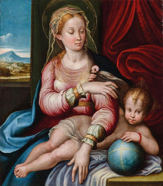 Virgin and Child Painting - Barbara Longhi — artwork view