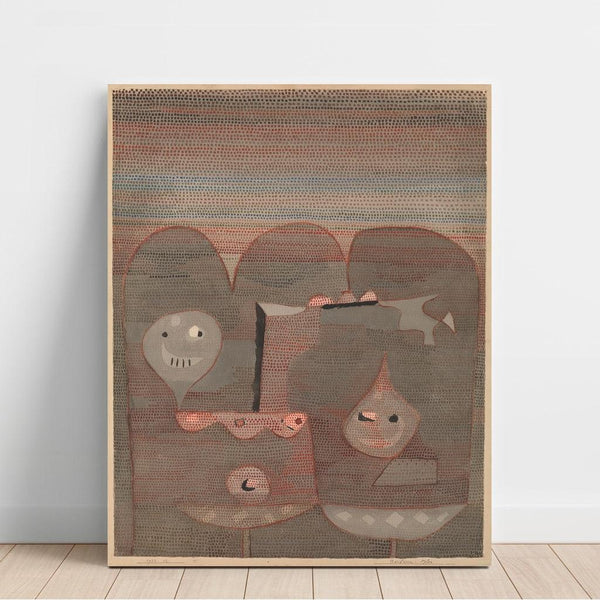 Reproduction of the painting Barbarian Sacrifice - Paul Klee