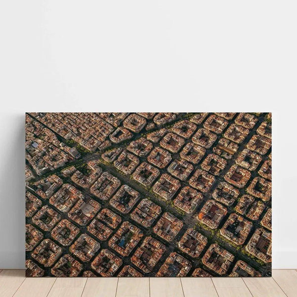 Barcelona from the sky | Aerial photo decoration