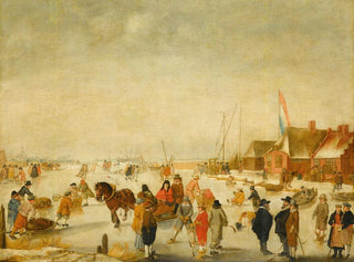 Enjoying the Ice - Barend Avercamp — artwork view