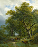 A wooded trail - Barend Cornelis Koekkoek — artwork view