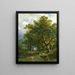A wooded trail - Barend Cornelis Koekkoek — framed artwork on a wall
