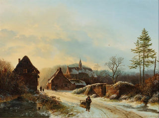 A Winter's Day - Barend Cornelis Koekkoek — artwork view