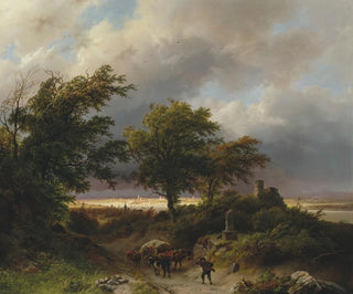 a wooded landscape - Barend Cornelis Koekkoek — artwork view