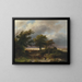 a wooded landscape - Barend Cornelis Koekkoek — framed artwork on a wall