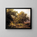 Stream at the Edge of the Woods - Barend Cornelis Koekkoek — framed artwork on a wall