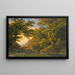 Figures dans un paysage boisé - Barend Cornelis Koekkoek — framed artwork on a wall