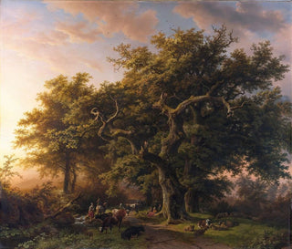 Forest Scene Painting - Barend Cornelis Koekkoek — artwork view