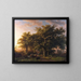 Forest Scene Painting - Barend Cornelis Koekkoek — framed artwork on a wall