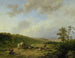 Landscape with a Threatening Rainstorm - Barend Cornelis Koekkoek — artwork view
