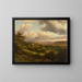 Luxembourg landscape with view of Berg Castle - Barend Cornelis Koekkoek — framed artwork on a wall