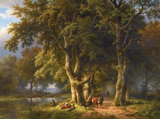 Summer Landscape Painting - Barend Cornelis Koekkoek — artwork view