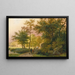 Travelers on a Road - Barend Cornelis Koekkoek — framed artwork on a wall
