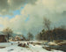 Winter Scene - Barend Cornelis Koekkoek — artwork view