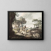Bergers with Livestock - Barend Hendrik Thier — framed artwork on a wall