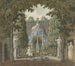 Scene of a theater in an urban garden - Barend Hendrik Thier — artwork view