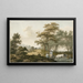 Mountain Landscape Painting in Autumn - Barend Hendrik Thier — framed artwork on a wall
