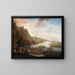 a river landscape - Barend van Kalraet — framed artwork on a wall
