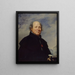 Portrait Painting of Edme Champion aka the man with the small blue coat 1764-1852 philanthropist - Baron Charles de Steuben — framed artwork on a wall