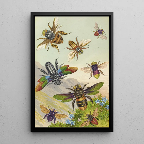 Reproduction of the painting Exotic bees - Barret and Fils