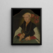 Portrait of a woman from the Slosgin family of Cologne - Barthel Bruyn the Younger — framed artwork on a wall