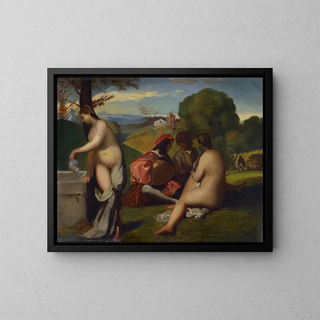 The Pastoral Concert - Barthélemy Menn — framed artwork on a wall