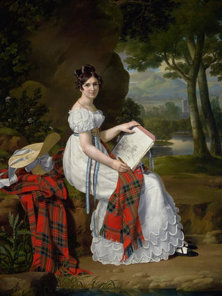Woman drawing a landscape - Barthélemy Vieillevoye — artwork view