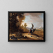Jacob Wrestling with the Angel - Bartholomeus Breenbergh — framed artwork on a wall