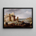 Moïse and Aaron turning the rivers of Egypt into blood - Bartholomeus Breenbergh — framed artwork on a wall