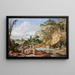 The Discovery of Moses - Bartholomeus Breenbergh — framed artwork on a wall