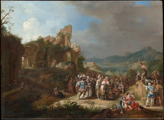 The Preaching of John the Baptist - Bartholomeus Breenbergh — artwork view