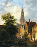 Bakenesserkerk view from Valkestraat Haarlem - Bartholomeus Johannes van Hove — artwork view