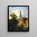 Bakenesserkerk view from Valkestraat Haarlem - Bartholomeus Johannes van Hove — framed artwork on a wall