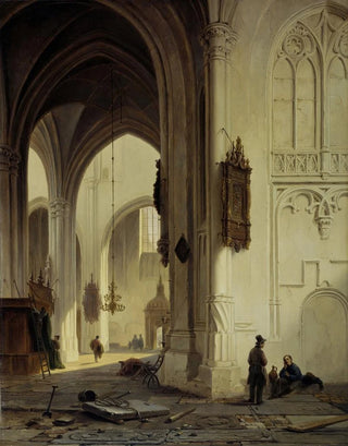 Interior of the church - Bartholomeus Johannes van Hove — artwork view