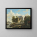Ferry crossing in Haarlem - Bartholomeus Johannes van Hove — framed artwork on a wall