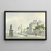 Urban Italian Landscape Painting - Bartholomeus Johannes van Hove — framed artwork on a wall