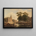 Summer View of the City - Bartholomeus Johannes van Hove — framed artwork on a wall