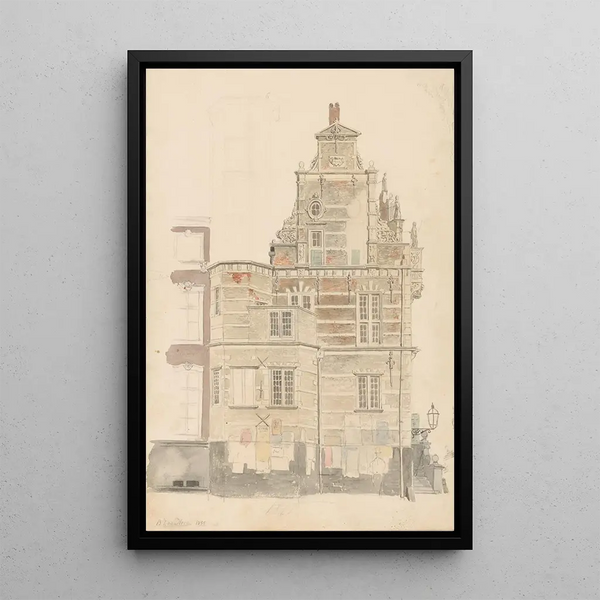 the Hague City Hall - Bartholomeus Johannes van Hove — framed artwork on a wall