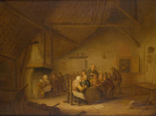 Peasants in the Tavern - Bartholomeus Molenaer — artwork view