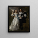 Young Patrician Couple - Bartholomeus van der Helst — framed artwork on a wall