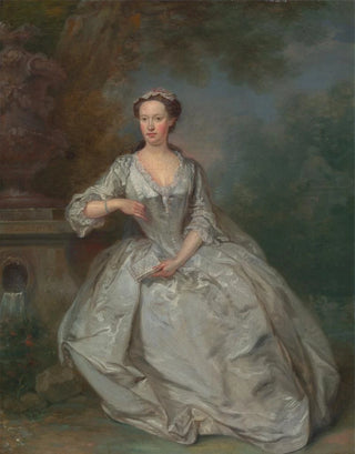 A lady with a book - Bartholomew Dandridge — artwork view